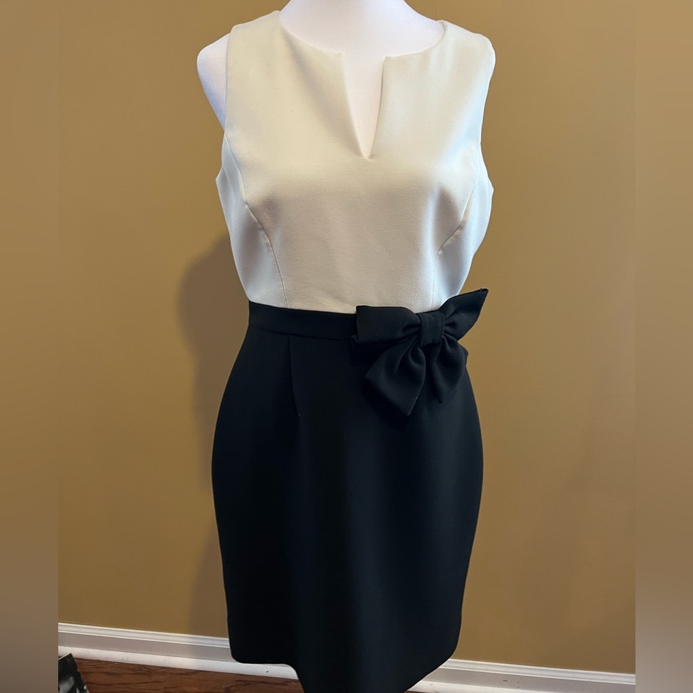 Kate Spade Stunning black and white dress Size 8 pre owned.